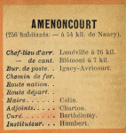 Amenoncourt - Instituteur Humbert Amenoncourt - Instituteur Humbert