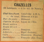 Chazelles-sur-Albe - Instituteur Jos.-Eug. François Chazelles-sur-Albe - Instituteur Jos.-Eug. François