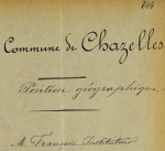 Chazelles-sur-Albe - Instituteur Jos.-Eug. François Chazelles-sur-Albe - Instituteur Jos.-Eug. François