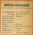 Domèvre-sur-Vezouze - Instituteur Colin Domèvre-sur-Vezouze - Instituteur Colin