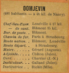 Domjevin - Instituteur Jules Galland Domjevin - Instituteur Jules Galland