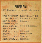 Fréménil - Instituteur Renauld Fréménil - Instituteur Renauld