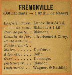 Frémonville - Instituteur Claudon Frémonville - Instituteur Claudon