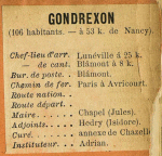Gondrexon - Instituteur Adrian Gondrexon - Instituteur Adrian