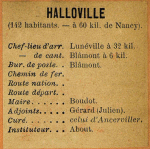 Halloville - Instituteur About