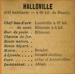 Halloville - Instituteur About Halloville - Instituteur About
