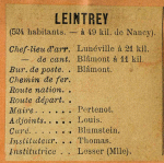 Leintrey - Instituteur Thomas Leintrey - Instituteur Thomas