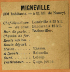 Mignéville - Instituteur Ququ jeune Mignéville - Instituteur Ququ jeune