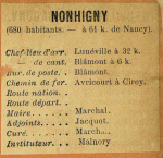 Nonhigny - Instituteur Malnory