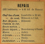 Repaix - Instituteur Francomme Repaix - Instituteur Francomme