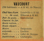 Vaucourt - Instituteur Christophe Vaucourt - Instituteur Christophe
