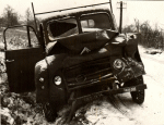 1968 - camion contre car de ramassage scolaire -route d'Autrepierre 1968 - camion contre car de ramassage scolaire -route d'Autrepierre