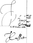 Signature de J. Callot sur la quittance 1625