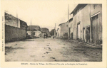 Vue prise au lendemain de l'armistice. Entre du village ct Blmont