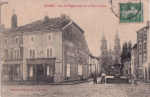 Vue de l'Eglise prise de la place Carnot