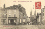 Vue de l'glise prise de la Place Carnot