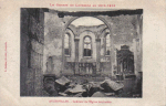 Intrieur de l'glise bombarde