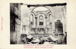 Intérieur de l'église bombardée