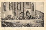 L'église (vue prise au lendemain de l'armistice)