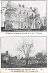 Le château d'Avricourt 13 mars 1917 - Les Allemands ont passé là