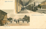 Der deutsche Zug im Banhof + Grenze Der deutsche Zug im Banhof + Grenze