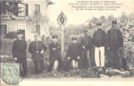 Douaniers français et allemands près des poteaux-frontières à Igney-Avricourt Douaniers français et allemands près des poteaux-frontières à Igney-Avricourt