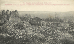 Après 4 ans de guerre - Vue intérieure (à l'arrière plan le Remabois occupé par les batteries allemandes)