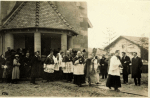 Bndiction de l'glise de Halloville par Mgr Cerretti, Nonce apostolique - 20 novembre 1923