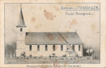 Eglise paroissiale - Reconstruction de l'glise d'Herbviller (face latrale)