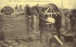 Le pont du chemin de fer en construction Le pont du chemin de fer en construction