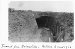 Tunnel pour Decauville - 4 mai 1916 Tunnel pour Decauville - 4 mai 1916