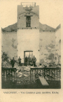 Von Granaten ganz zerstrte Kirche
