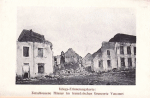 Kriegs-Errinerungkarte - Zerchossenne Häuser im französichen Grenzorte Vaucourt