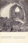 1914-1915 - Intérieur de l'église après le bombardement