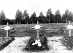 Grab des Kanoniers Wilke, Fuartl. Battr. 682, auf dem Soldatenfriedhof 'Eichenhain' bei Verdenal, 1916