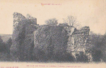 Un côté des ruines de l'ancien château incendié en 1636