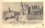 Reconstitution du Vieux Château - 1904 (?) (timbre 5 c) Reconstitution du Vieux Château - 1904 (?) (timbre 5 c)