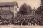 Fête de la distribution des prix de la Société de Tir - Blâmont-Cirey 19 Août 1906 - Défilé des musiques du 26e, l'Industrie de Cirey, et la Blâmontaise
