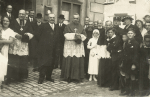 Visite de l'vque de Nancy Mgr Fleury (1937 ?)