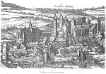 Blâmont vers 1572 (Gravure de Hoefnagel) Blâmont vers 1572 (Gravure de Hoefnagel)