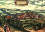 Gravure de Hoefnagel 1572 Gravure de Hoefnagel 1572