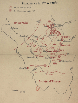 Carte du front 1ere arme