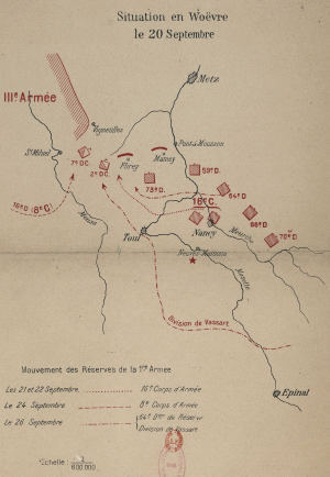 Carte du front 1ere arme