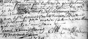 Acte de naissance de Jean-François Honnête Acte de naissance de Jean-François Honnête