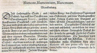 Texte de l'Atlas de Merian Texte de l'Atlas de Merian