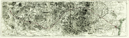 Route de la diligence de Paris  Strasbourg - 1778