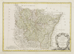 Lattr - R. Bonne - Carte des Gouvernements de Lorraine et d' Alsace. - Paris, vers 1783