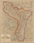 Karte der Reiche-Provinz Elsass-Lothringen - Éd. R. Schultz - Strassburg - 1885