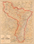 Karte der Reiche-Provinz Elsass-Lothringen - R. Schultz - 1885 Karte der Reiche-Provinz Elsass-Lothringen - R. Schultz - 1885