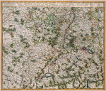 TABULA GEOGRAPHICA QUA PARS MERIDIONALIS SIVE SUPERIOR RHENI MOSAE ET MOSELLE - Nicolaas Visscher II - 1681